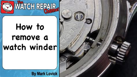 removing auto winder on rolex bubbleback|youtube watch winder removal.